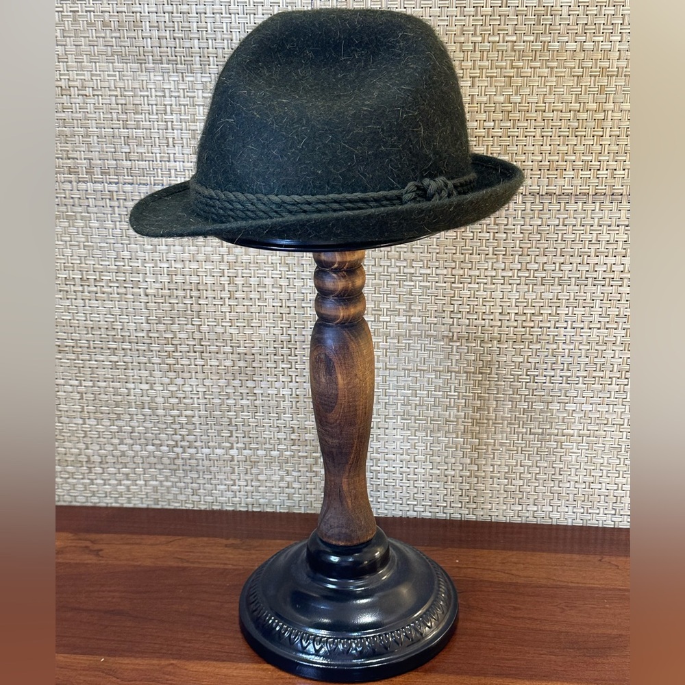 🌟HP🌟VTG 1950s-60s Mayser Green Wool/Mohair Blend Traditional Tyrolean Hat - Picture 4 of 13